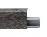 Плинтус пластиковый Quadro 55 мм Дуб оксфордский 520