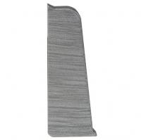 Торцевая заглушка левая к плинтусу Arbiton Indo Алюминий 17