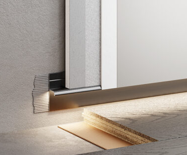 Теневой профиль напольный 20 мм Черный Муар в Красноярске