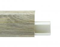 Плинтус пластиковый Quadro 55 мм Дуб натур 518