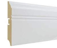 Белый плинтус МДФ под покраску 100 Н высотой 10 см