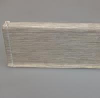 Пластиковый плинтус Деконика D70 418 Дуб жемчужный Deconika 70 мм