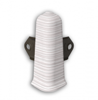 Угол наружный для пластикового плинтуса Деконика 70 мм