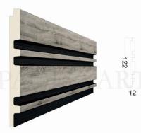 Стеновая панель Konture Kr200SP-2/2,7 серое дерево 122*12*2700 мм/19