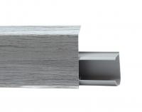 Плинтус пластиковый Quadro 55 мм Дуб Антарес 519