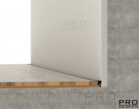 Микроплинтус щелевой плинтус Pro Design Mini 7067 не анодированный