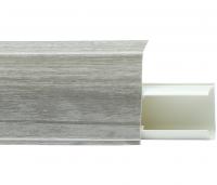 Плинтус пластиковый Quadro 55 мм Дуб Шогун 533
