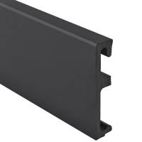 Плинтус напольный Salag ALPHA 80 Black Черный