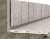 Теневой плинтус скрытого монтажа Pro Design Panel 7208 А анодированный