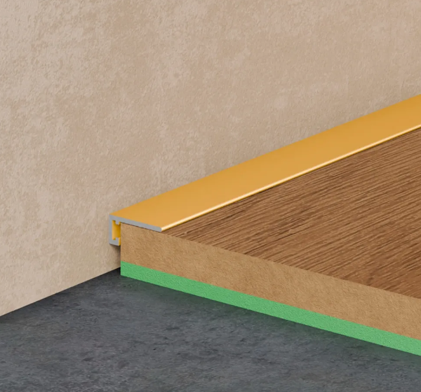 Микроплинтус щелевой Pro Design Mini 7067 G золото лучшая цена