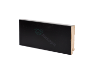 Плинтус МДФ черный Deartio K06 - 80 мм