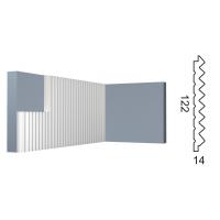 3D стеновая панель Konture Kr228SP/2,7 122*14*2700 мм зубчик мелкий