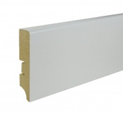 Белый плинтус МДФ под покраску 80A высотой 8 см
