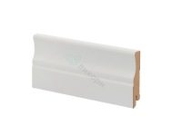 Плинтус МДФ белый Deartio K14 - 82 мм