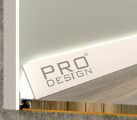 Плинтус Pro Design Corner 570 W Муар белый