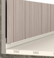 Теневой скрытый плинтус Pro Design Panel 7208 W Белый