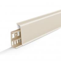 Пластиковый плинтус Деконика D70 034 Светлая слоновая кость Deconika 70 мм