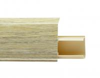 Плинтус пластиковый Quadro 55 мм Дуб Галиотис 522