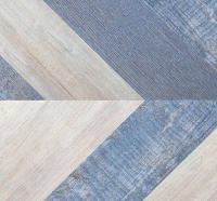 Пробковые полы с фотопечатью CorkStyle Chevron Blue