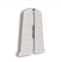 Заглушка для плинтуса Деконика 70 мм пара левая + правая