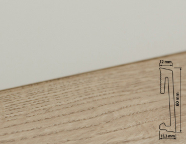 Плинтус напольный белый гибкий Salag ALPHA 60 White AP61U1 в продаже в магазине