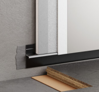 Теневой профиль напольный 20 мм Черный Матовый