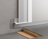 Теневой профиль напольный 20 мм Серебристый без покрытия