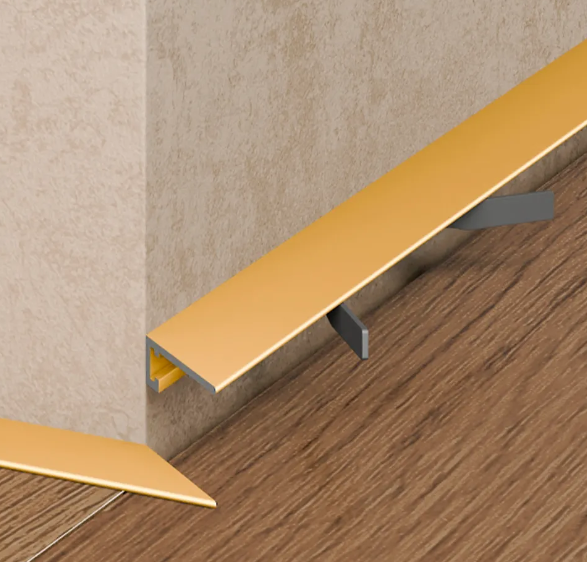 Микроплинтус щелевой Pro Design Mini 7067 G золото лучшая цена