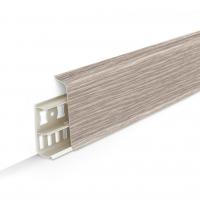 Пластиковый плинтус высотой 70 мм Деконика D70 229 Дуб латте Deconika